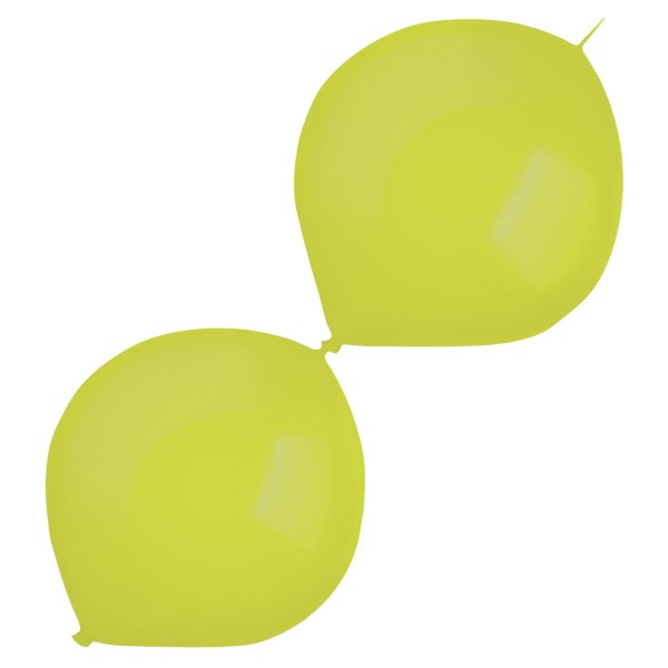 50 Metallic Girlandenballons hellgrün 30cm
