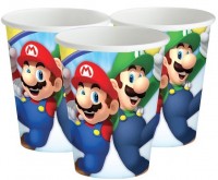 8 Super Mario World Pappbecher 266ml
