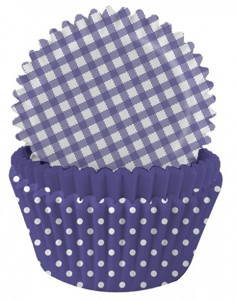 75 Lila Muffinformen Delight 5cm