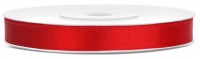 25m Satin Geschenkband rot 6mm breit