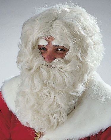 Retro Weihnachtsmann Perücke Mit Bart
