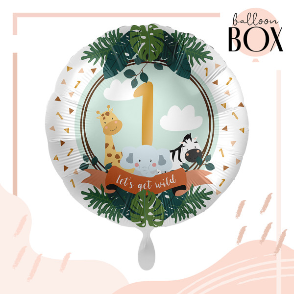 Balloha Geschenkbox DIY Jungle Friends Eins XL