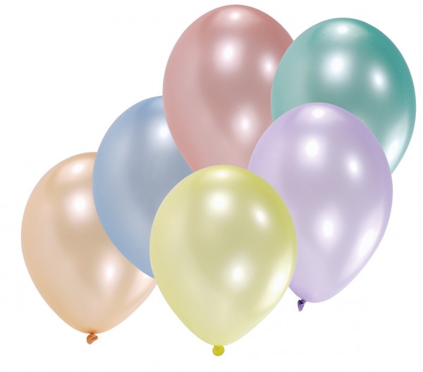8er Set Luftballons Muschelglanz Perlmutt 30 cm