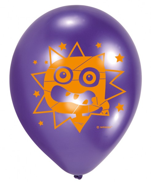 6 Gruselige Halloween Monster Ballons 23cm 2
