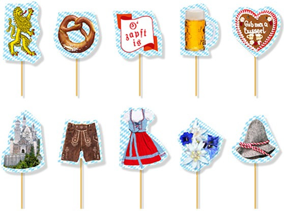 20 Wiesn Gaudi Party Picker 8cm