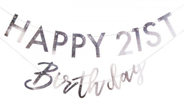 DIY Starful Birthday Girlande 1,75m