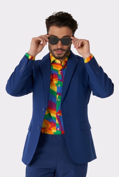 OppoSuits Regenbogen Zick Zack Hemd 5