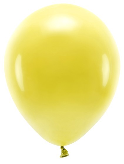 100 Eco Pastell Ballons sonnengelb 30cm