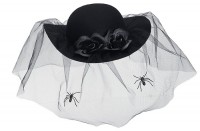 Vorschau: Black Widow Hut mit Schleier