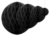 Wabenball Lumina schwarz 40cm