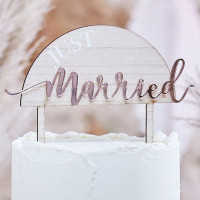 Country Wedding Just Married Tortendeko