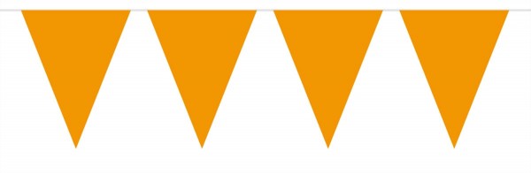 Kleine Wimpelkette Orange 3m