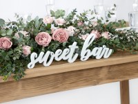 Sweet bar Deko Schriftzug weiß 37 x 10cm