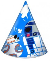 6 Star Wars Forces Partyhüte 16cm