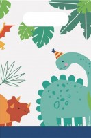 8 Party Dinos Papiertüten 23 x 16cm