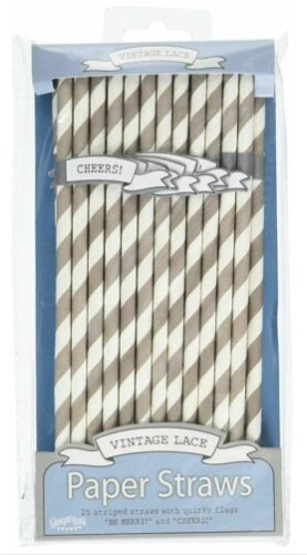 25 Birthday Flag Strohhalme 3