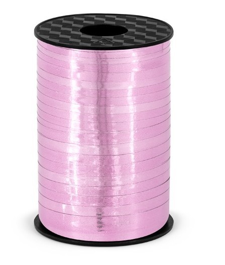 225m Geschenkband Hong Kong metallic-rosa