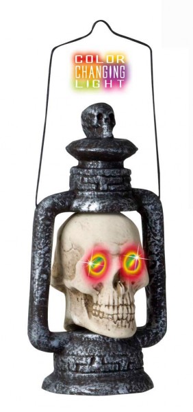 Lights Of Death Totenkopf Laterne Mit Farbwechsel 35cm
