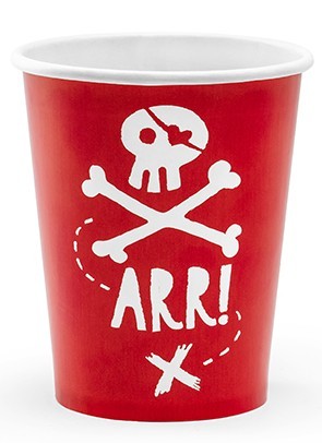 6 Südsee Piraten Becher 220ml