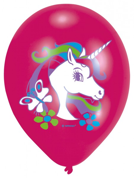 6 Ballons Magisches Regenbogen Einhorn 2