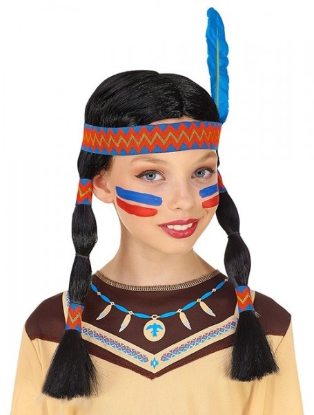 Indianer Perücke Kleine Feder