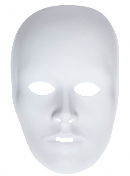 Bemalbare weiße Maske
