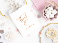 6 Thank you Geschenktüten roségold