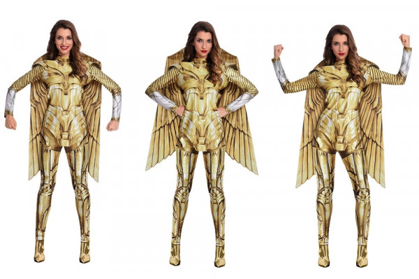Golden Wonder Woman Damenkostüm 4