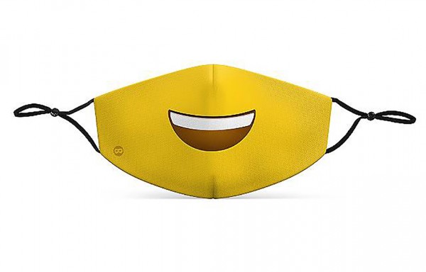 Mund Nasen Maske Smiley für Kinder