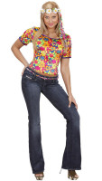 Blumiges Peace Damenshirt