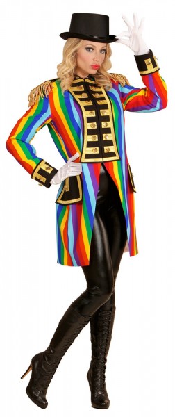 Regenbogen-Frack Zirkusdirektorin Damen 3