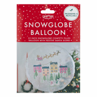Vorschau: Schneekugel Folienballon 56cm