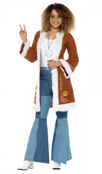 70er Jahre Hippie Mantel für Damen