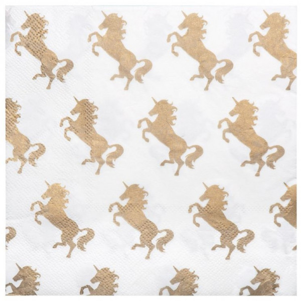 20 strahlende Einhorn Servietten