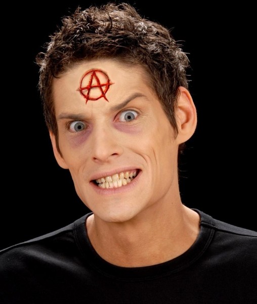 Halloween Horror Anarchie Symbol Zum Aufkleben