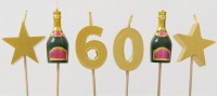 60 Great years Tortenkerzen
