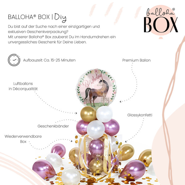 Balloha Geschenkbox DIY Charming Horse XL 3