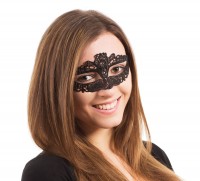 Elegante Augenmaske Schwarz