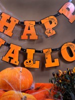 Vorschau: Crazy Pumpkin Girlande 2,1m x 13cm