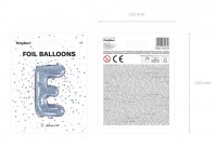 Holografischer E Folienballon 35cm