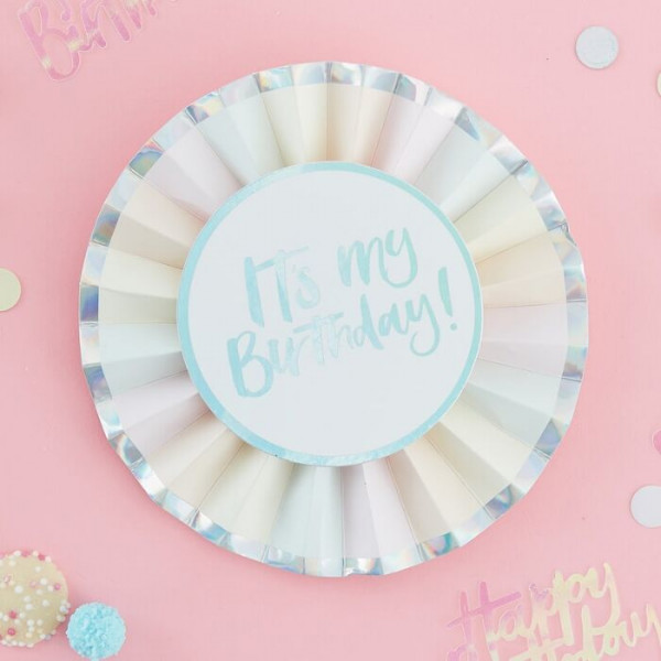 Pastell Regenbogen Birthday Anstecknadel 2