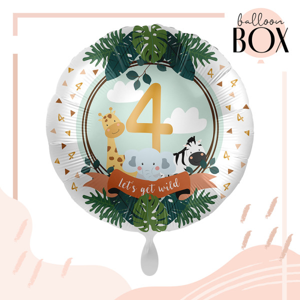 Balloha Geschenkbox DIY Jungle Friends Vier XL