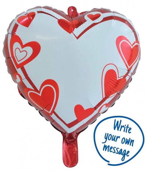 Beschriftbarer Ballon Romance 45cm