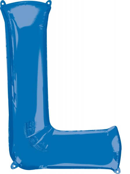 Folienballon Buchstabe L blau XL 81cm
