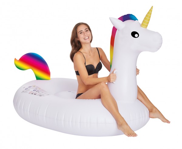 XL Einhorn Badeinsel 2,22 x 1,16m