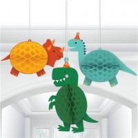 Dino Cuties Wabenball Hängedeko 3-teilig