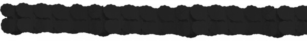 Elegante Papiergirlande schwarz 3,65m