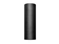 Tüll Stoff Luna schwarz 9m x 15cm