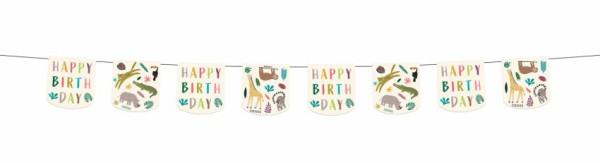 Zoo Birthdayparty Wimpelgirlande 6m
