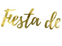 Fest der Toten Girlande gold 1,6m x 22cm